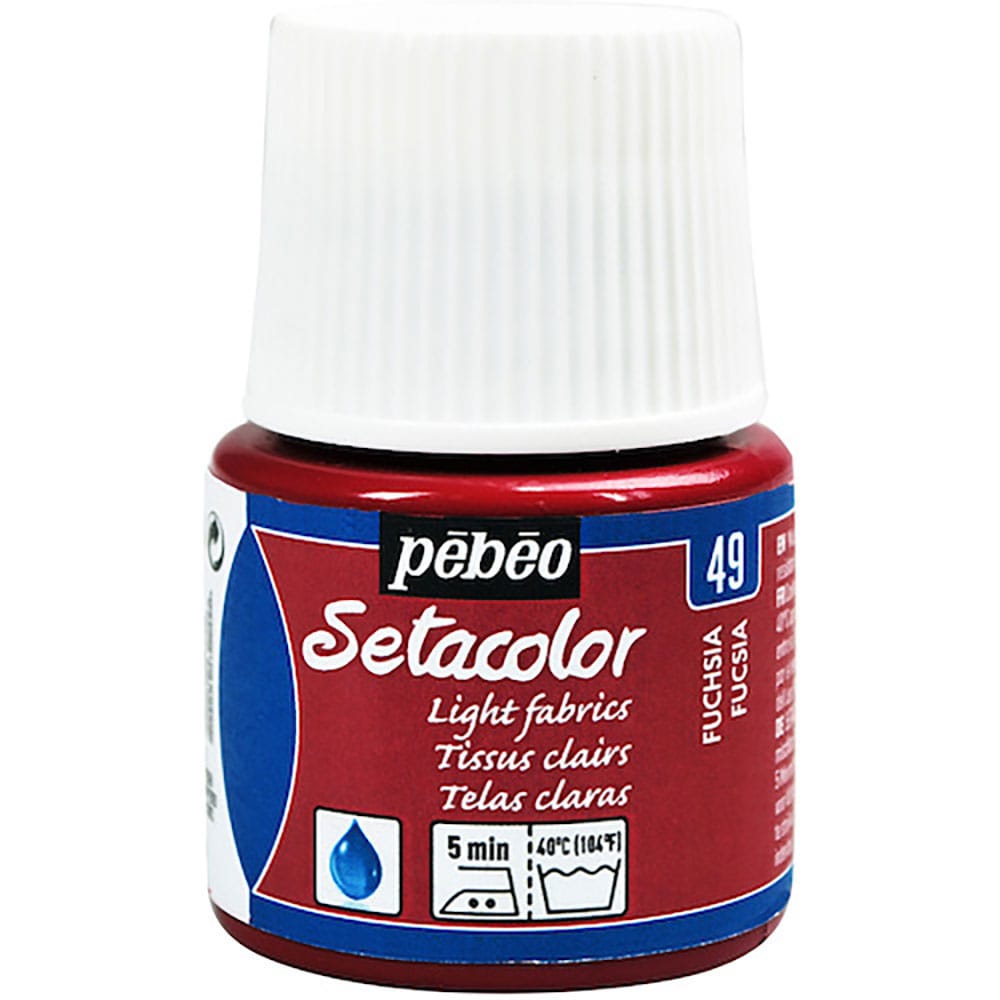 Ｐｅｂｅｏ　布用水性アクリル絵具セタカラー透明色　４５ｍｌ　フクシア　３２９０４９＿