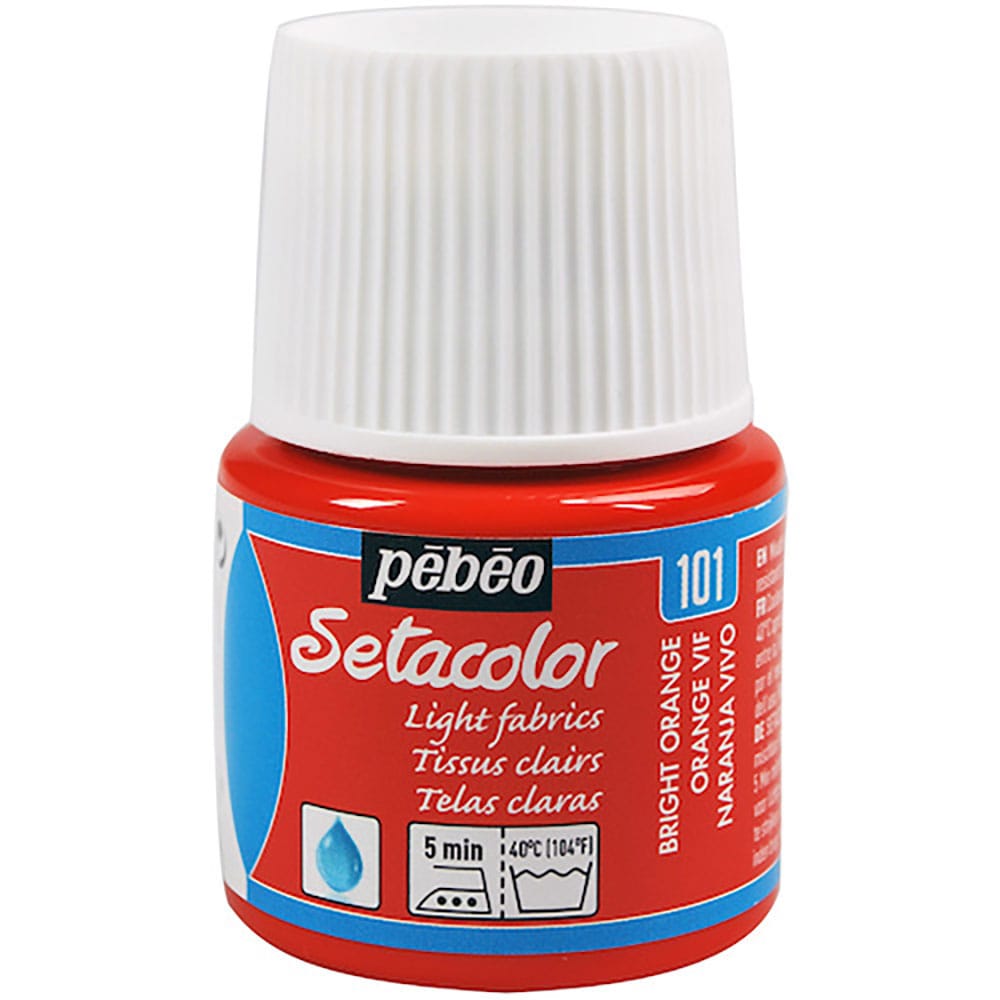 Ｐｅｂｅｏ　布用水性アクリル絵具セタカラー透明色　４５ｍｌ　ビビットオレンジ　３２９１０１＿
