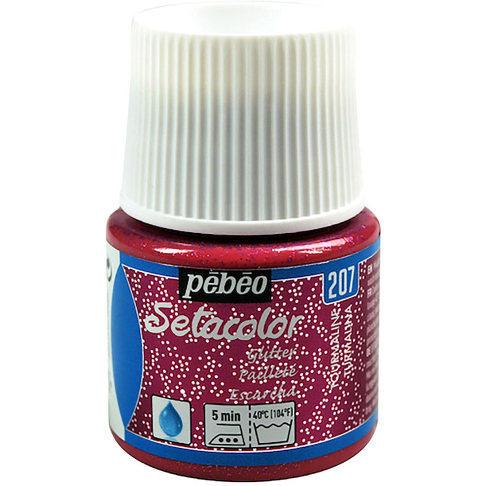 Ｐｅｂｅｏ　布用水性アクリル絵具セタカラーグリッター　４５ｍｌ　トルマリン　３２９２０７＿
