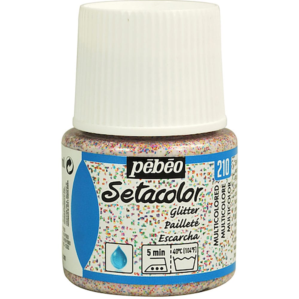 Ｐｅｂｅｏ　布用水性アクリル絵具セタカラーグリッター　４５ｍｌ　マルチカラー　３２９２１０＿