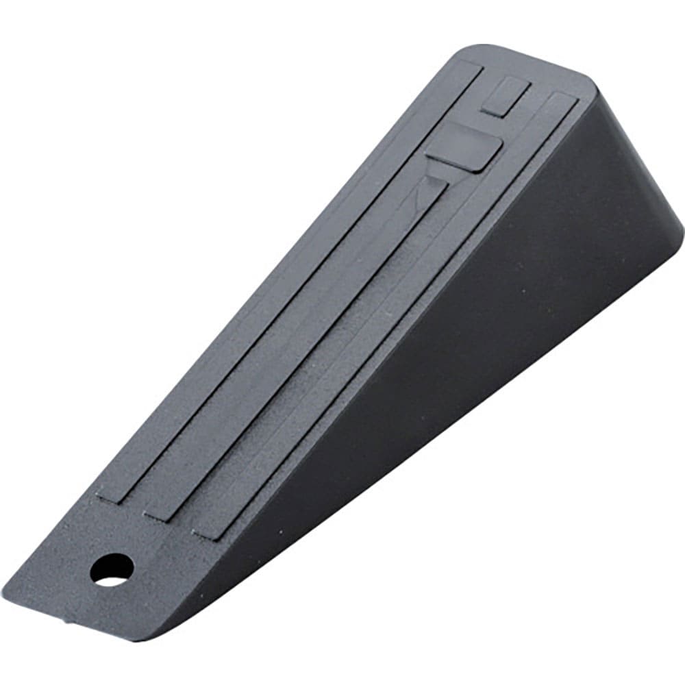 緑十字 差し込み式ドアストッパー 黒 ドアストッパー130-(3) H30×W40×D130mm _