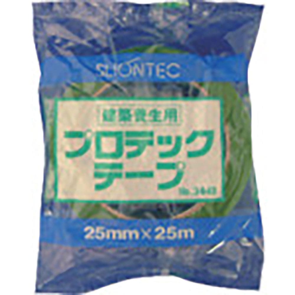SLIONTEC プロテックテープ 25mm×25m グリーン 344800-GR-00-25X2_