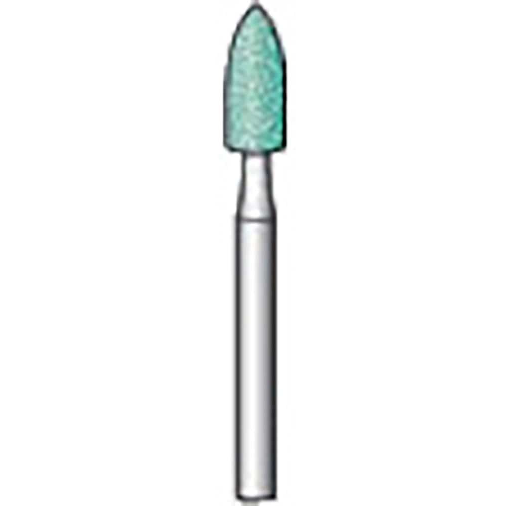 ナカニシ　ミニチュア軸付砥石　１０本入　砲弾型　φ２．５×６×軸φ１．６　ＧＣ　＃１２０　４１０５＿