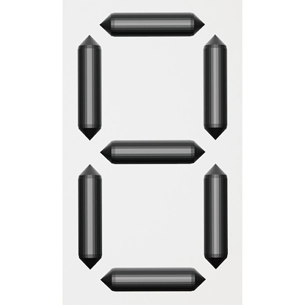 緑十字　くるっと３Ｄデジタル数字札　ＫＤＳ－２０２　８８×５３×１６ｍｍ　裏面テープ付き　４１３２＿