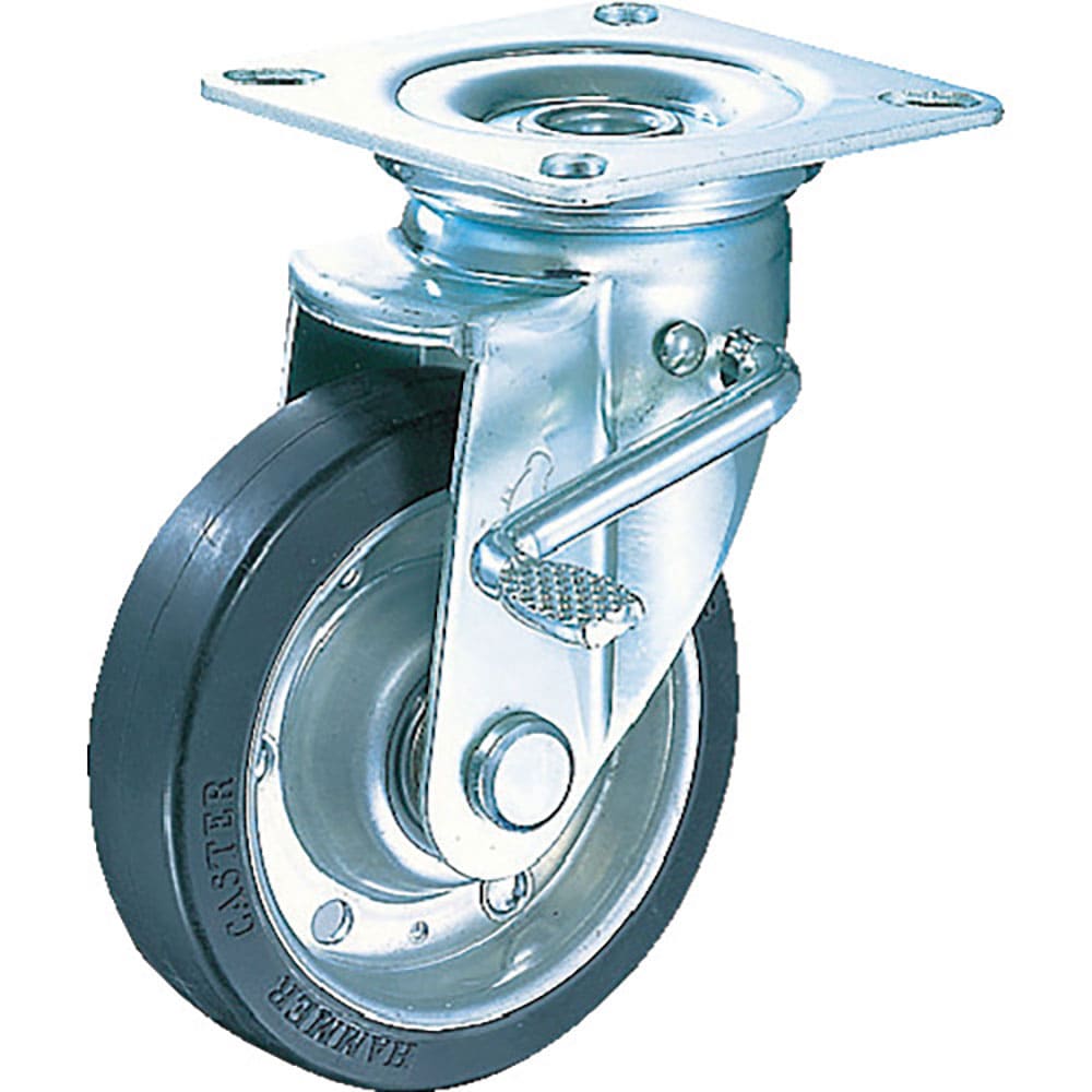ハンマー 特殊ゴム車 Jシリーズ 自在 SP付 100mm 413J-XRZ100_
