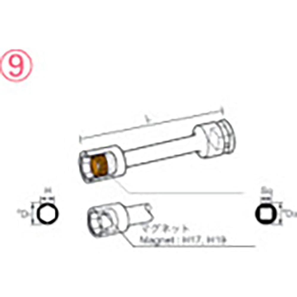 ナック マグネットチューブタイプ エクステンション 12.7x14mmx100L 414EMT10_