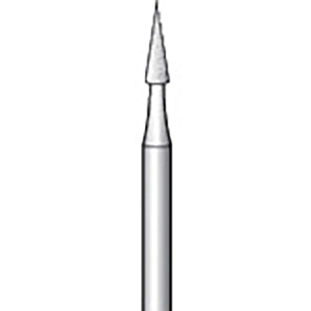 ナカニシ 軸付砥石 10本入 テーパー型 φ2×7×軸φ2.34 WA #500 42063_