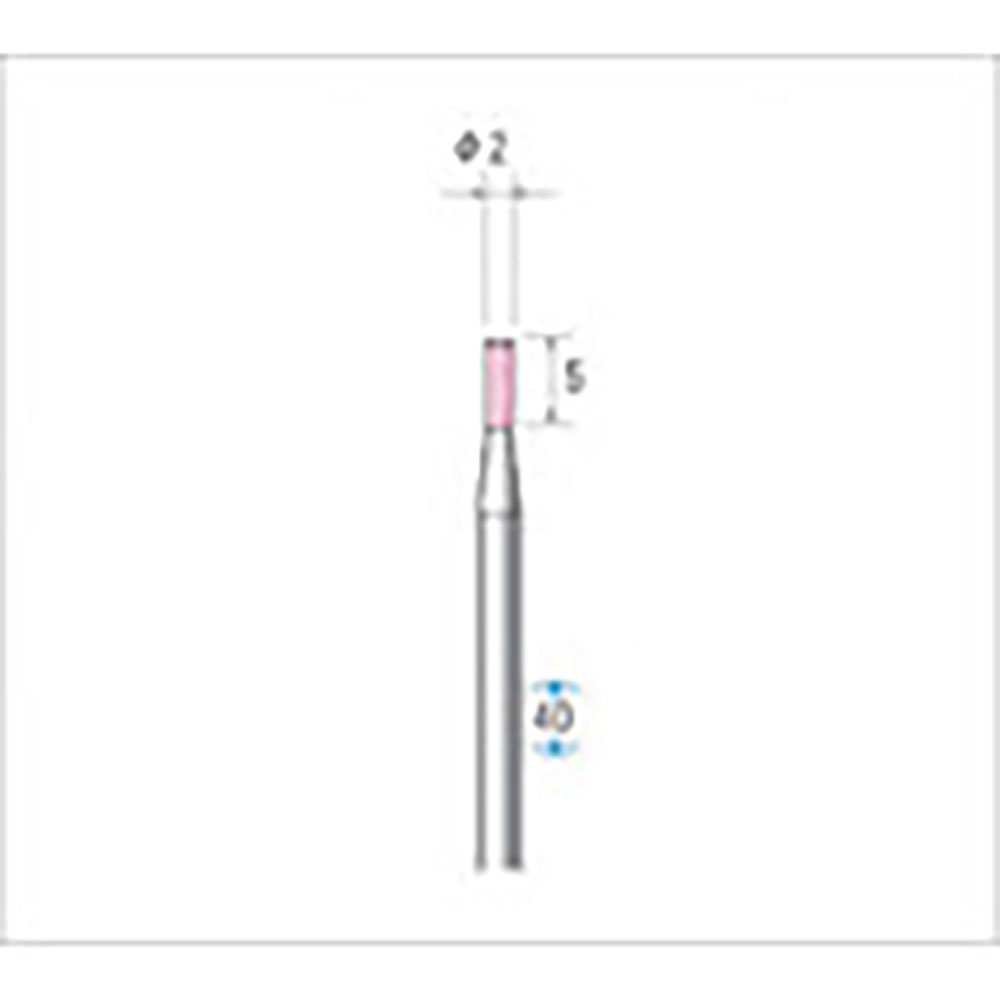 ナカニシ　軸付砥石　１０本入　円筒型　φ２×５×軸φ３　ＰＡ　＃２４０　４２４８３＿