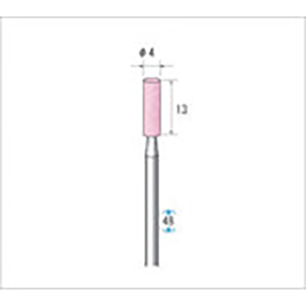 ナカニシ　軸付砥石　１０本入　円筒型　φ４×１３×軸φ３　ＰＡ　＃１２０　４２４８５＿