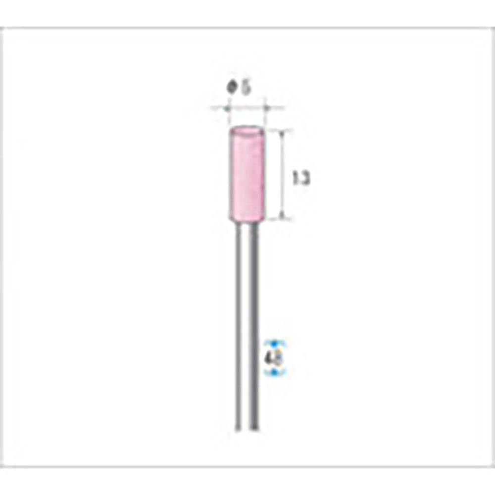 ナカニシ　軸付砥石　１０本入　円筒型　φ５×１３×軸φ３　ＰＡ　＃１２０　４２４８６＿