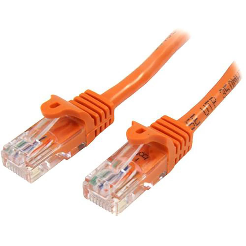 ＳｔａｒＴｅｃｈ　カテゴリ５ｅ　ＬＡＮケーブル／５０ｃｍ／オレンジ／ＲＪ４５コネクター／ツメ折れ防＿