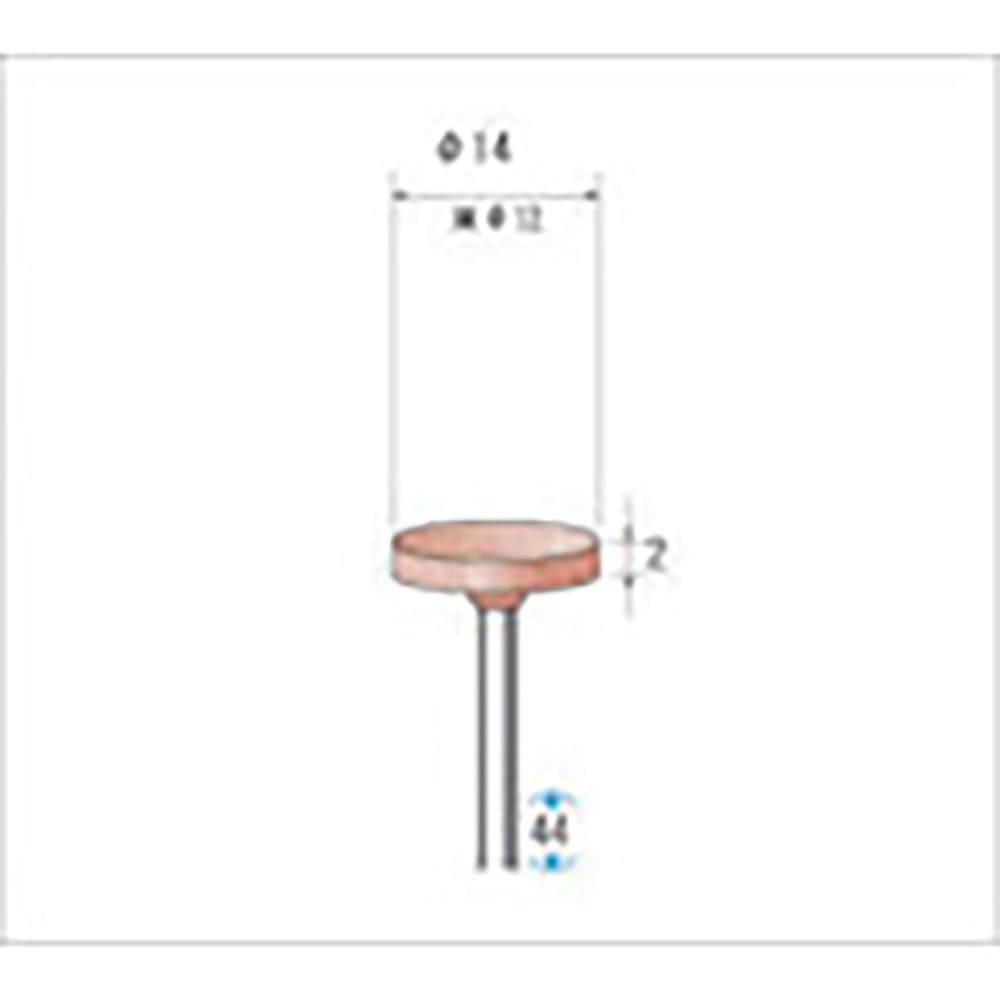 ナカニシ　シリコンポリッシャー　１０本入　平型　φ１２×２×軸φ２．３４　＃５００　４６３４８＿