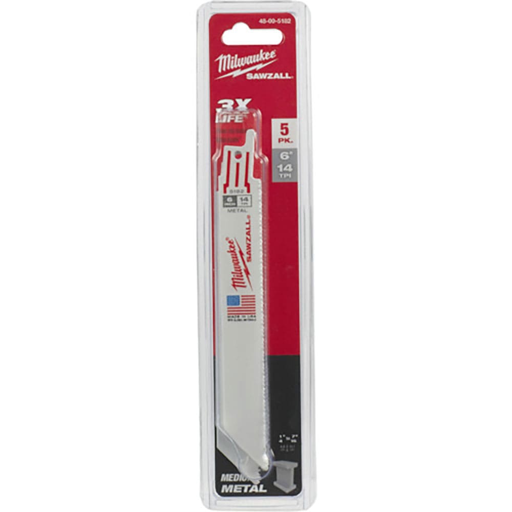 ｍｉｌｗａｕｋｅｅ　ＴＨＩＮ　ＫＥＲＦ金工用レシプロソーブレード　１４ＴＰＩ　１５２ｍｍ（５本パッ＿