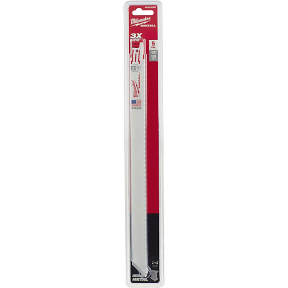 milwaukee THIN KERF金工用レシプロソーブレード 18TPI 305mm(5本パッ_