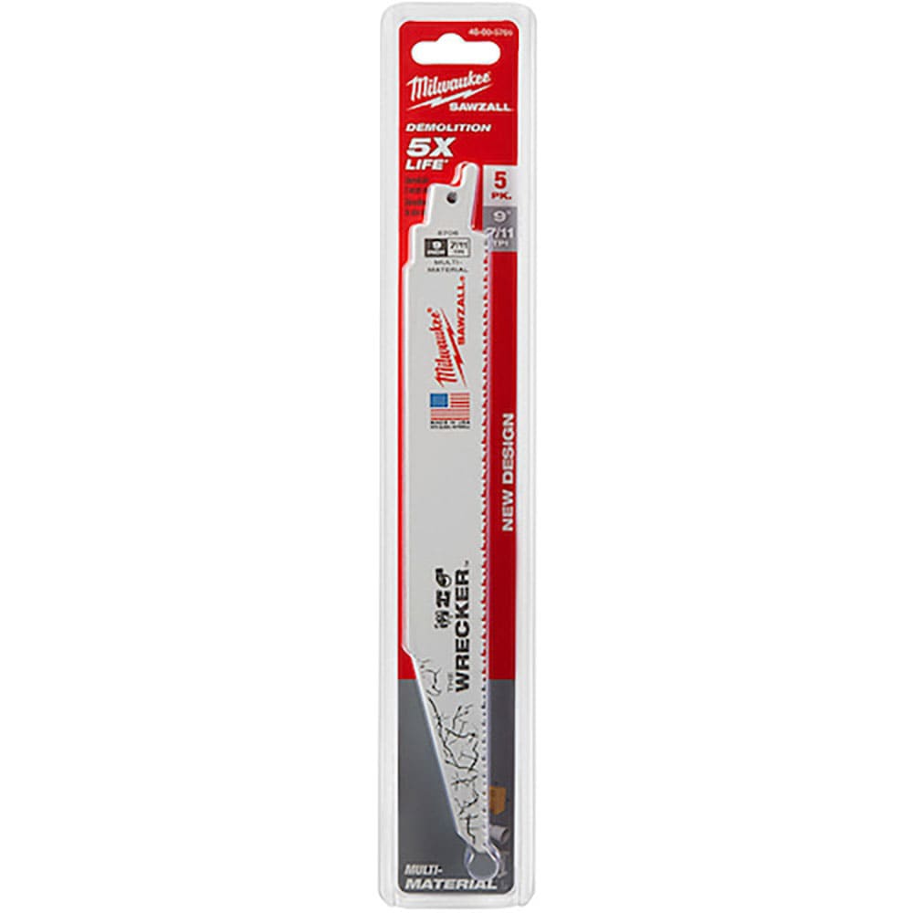 milwaukee WRECKER 解体用レシプロソーブレード 7/11 TPI 229mm(5本_
