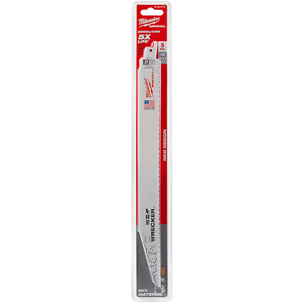 ｍｉｌｗａｕｋｅｅ　ＷＲＥＣＫＥＲ　解体用レシプロソーブレード　７／１１　ＴＰＩ　３０５ｍｍ（５本＿