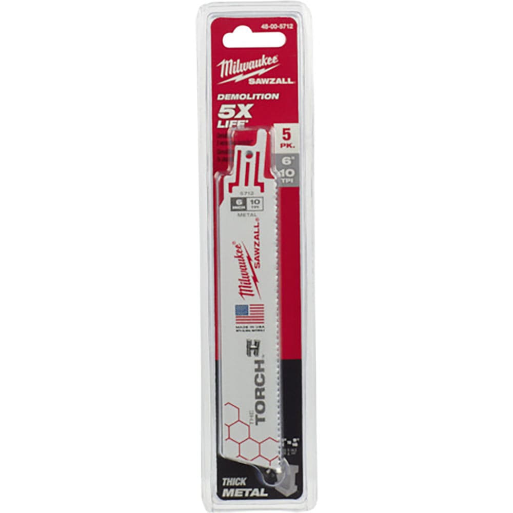 milwaukee TORCH金工用レシプロソーブレード 10TPI 152mm(5本パック) 4_