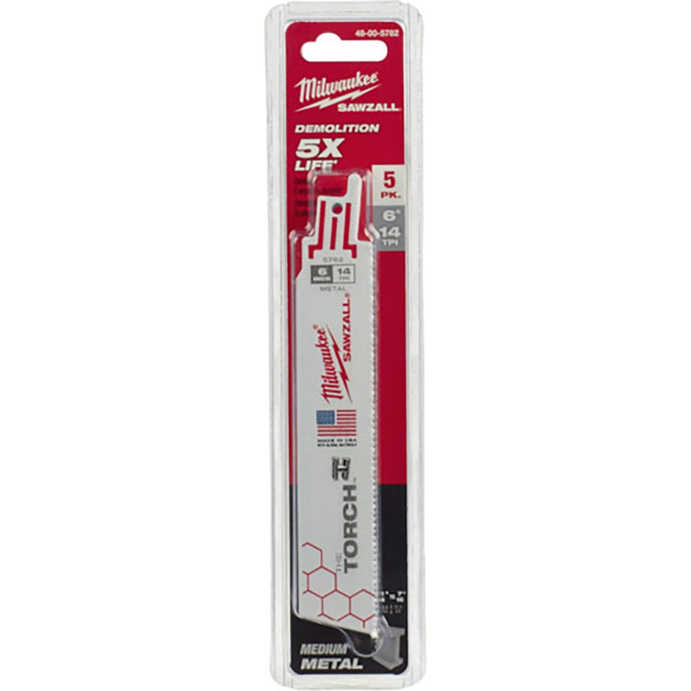 milwaukee TORCH金工用レシプロソーブレード 14TPI 152mm(5本パック) 4_