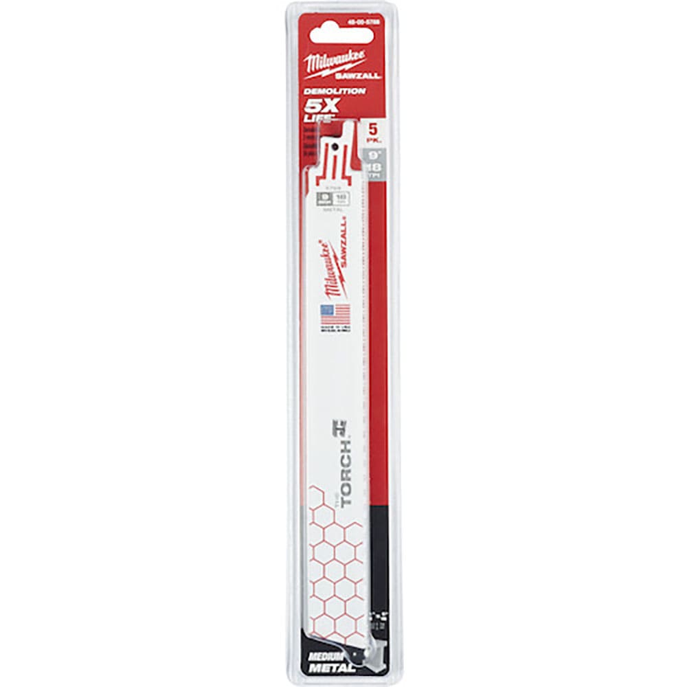milwaukee TORCH金工用レシプロソーブレード 18TPI 229mm(5本パック) 4_