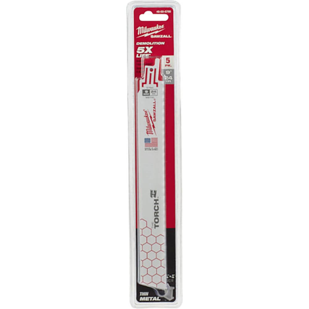 milwaukee TORCH金工用レシプロソーブレード 24TPI 229mm(5本パック) 4_