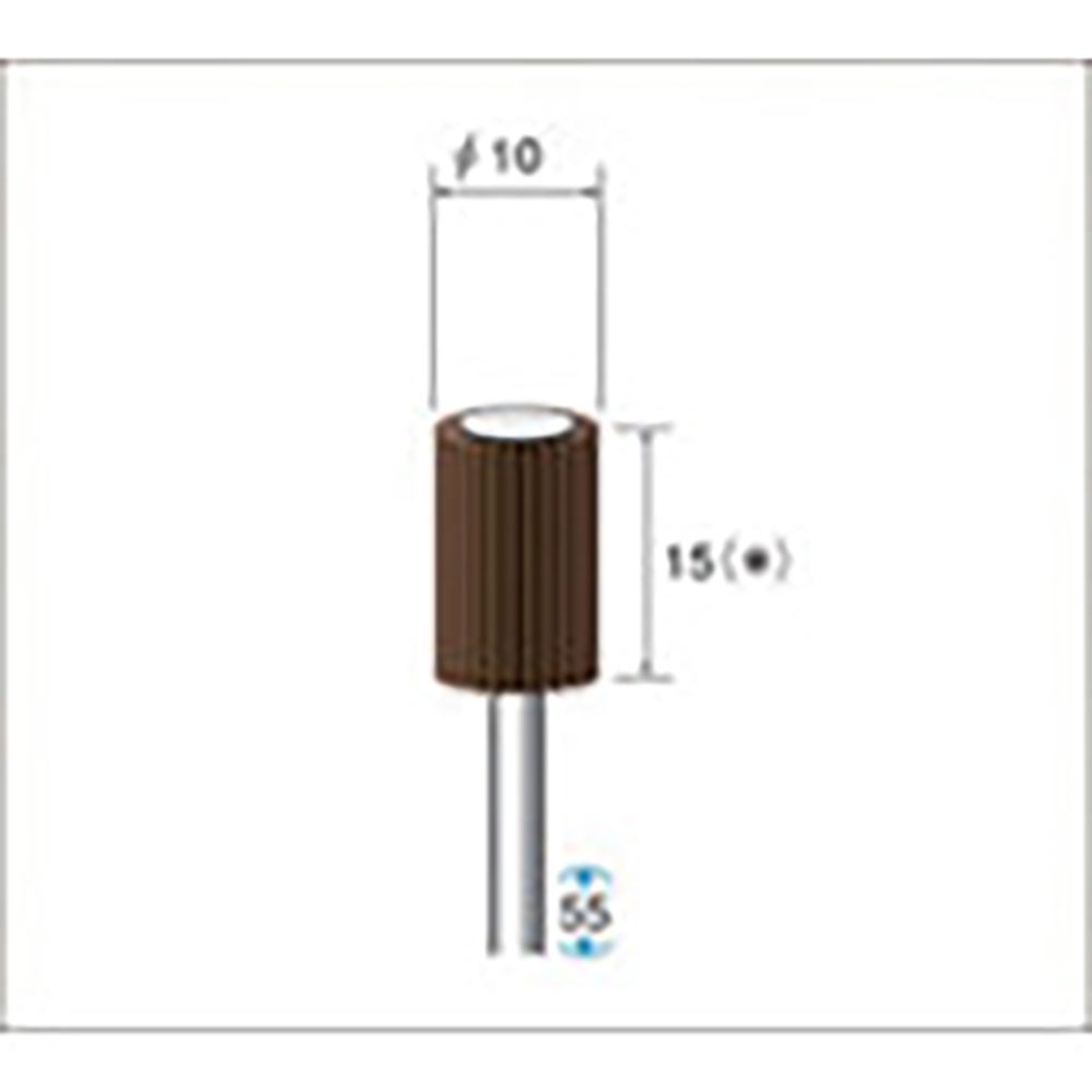 ナカニシ　フラップサンダー　５本入　φ１０×２０×軸φ３　＃６０　４９１１１＿