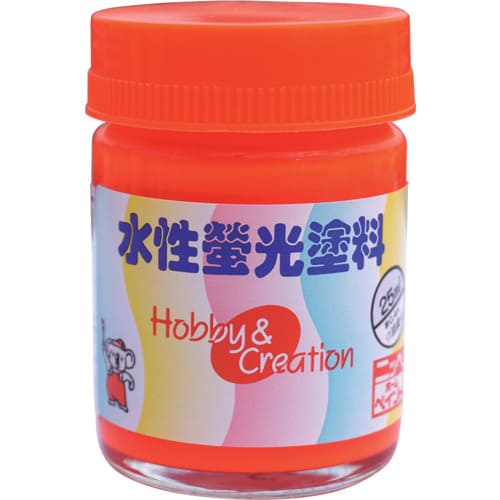 ニッぺ 水性蛍光塗料 25ml スカーレット HSC003-25 49364927_