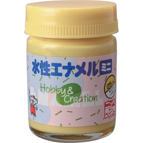 ニッぺ 水性エナメルミニ 25ml パステルイエロー HSB016-25 49365450_
