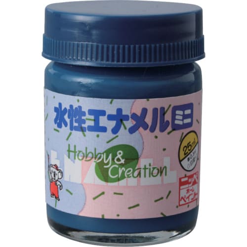 ニッぺ　水性エナメルミニ　２５ｍｌ　ネ－ビーブルー　ＨＳＢ０２３－２５　４９３６５５２８＿