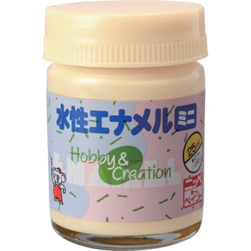 ニッぺ 水性エナメルミニ 25ml ミルキーホワイト HSB025-25 49365542_
