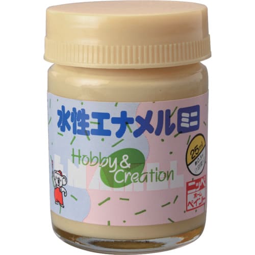 ニッぺ 水性エナメルミニ 25ml クリーム HSB027-25 49365566_