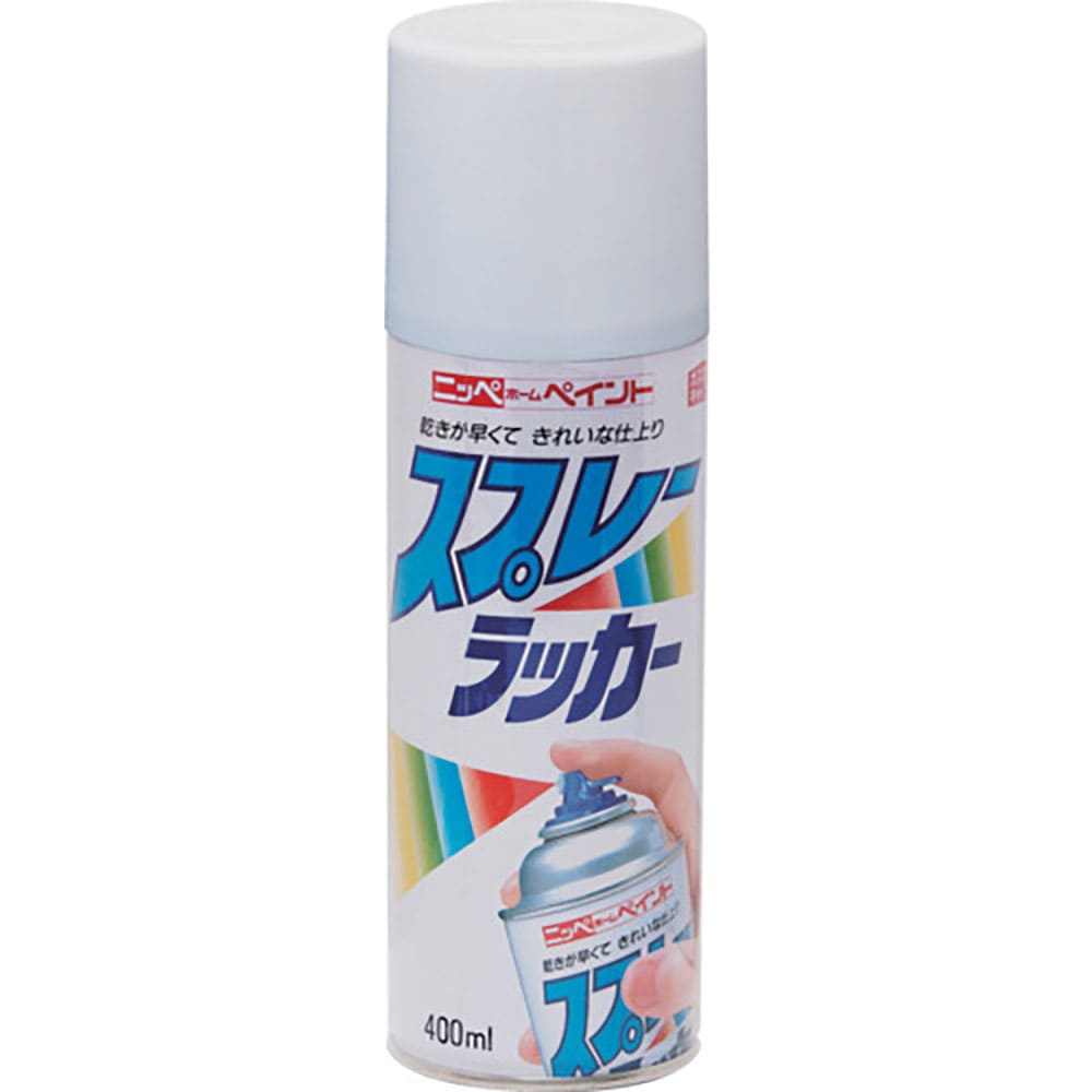 ニッぺ スプレーラッカー 400ml ホワイト HPS0AA 4.9761242503e+12_