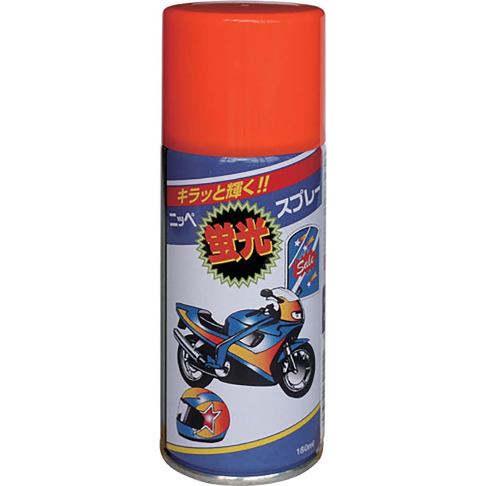 ニッぺ 蛍光スプレー 180ml スカーレット HWQ003-180 4.9761243203e+_