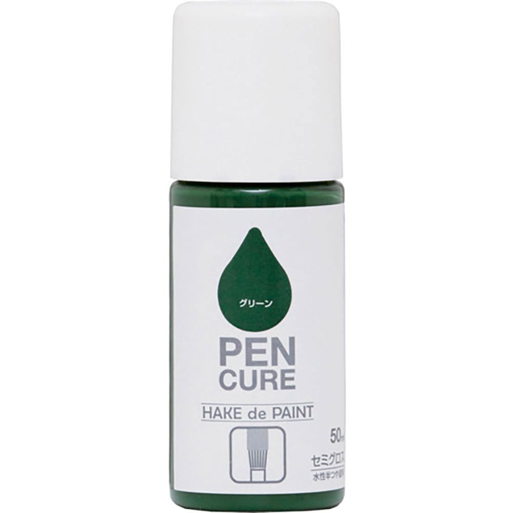 ニッぺ　ペンキュア　ＨＡＫＥ　ｄｅ　ＰＡＩＮＴ　セミグロス　５０ｍｌ　グリーン　１９０００９－５０＿