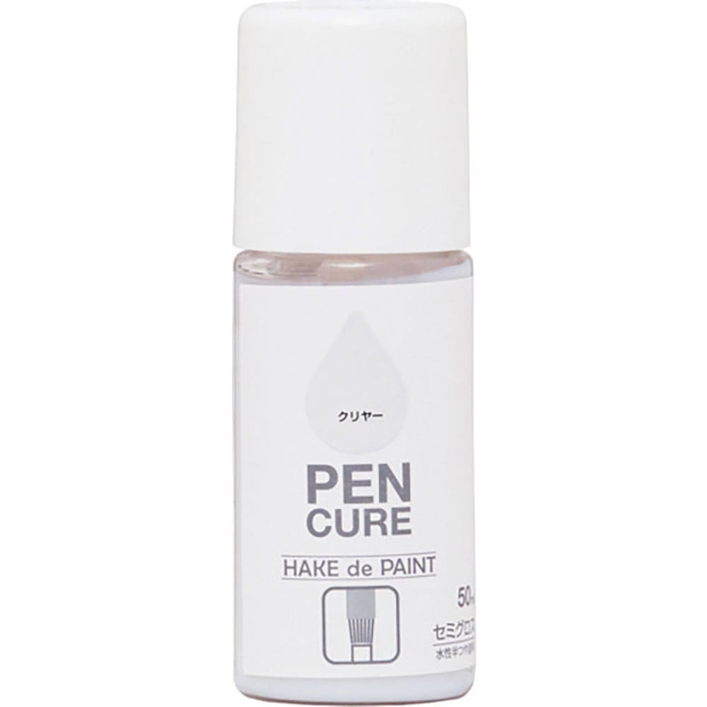 ニッぺ　ペンキュア　ＨＡＫＥ　ｄｅ　ＰＡＩＮＴ　セミグロス　５０ｍｌ　クリヤー　１９００５５－５０＿