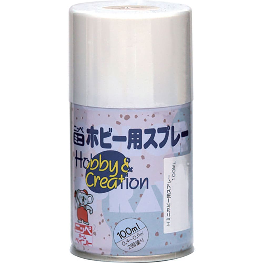 ニッぺ　ミニホビースプレー　１００ｍｌ　つやなしホワイト　ＨＲ８２０２－１００　４．９７６１２４４＿