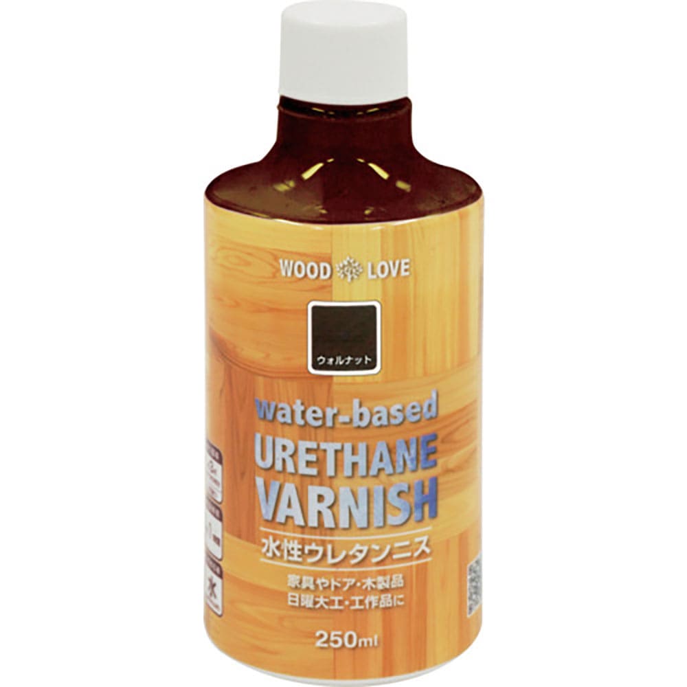 ニッぺ　水性ウレタンニス　２５０ｍｌ　ウォルナット　３００Ｎ０２４－２５０　４．９７６１２４５１６＿