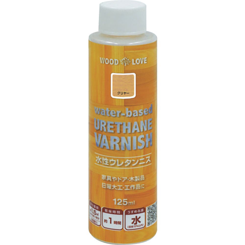 ニッぺ　水性ウレタンニス　１２５ｍｌ　クリヤー　３００Ｎ０２６－１２５　４．９７６１２４５１６７ｅ＿