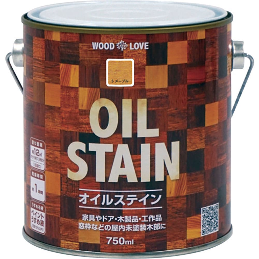 ニッぺ 油性オイルステイン 750ml Sメープル 300N061-750 4.976124517_