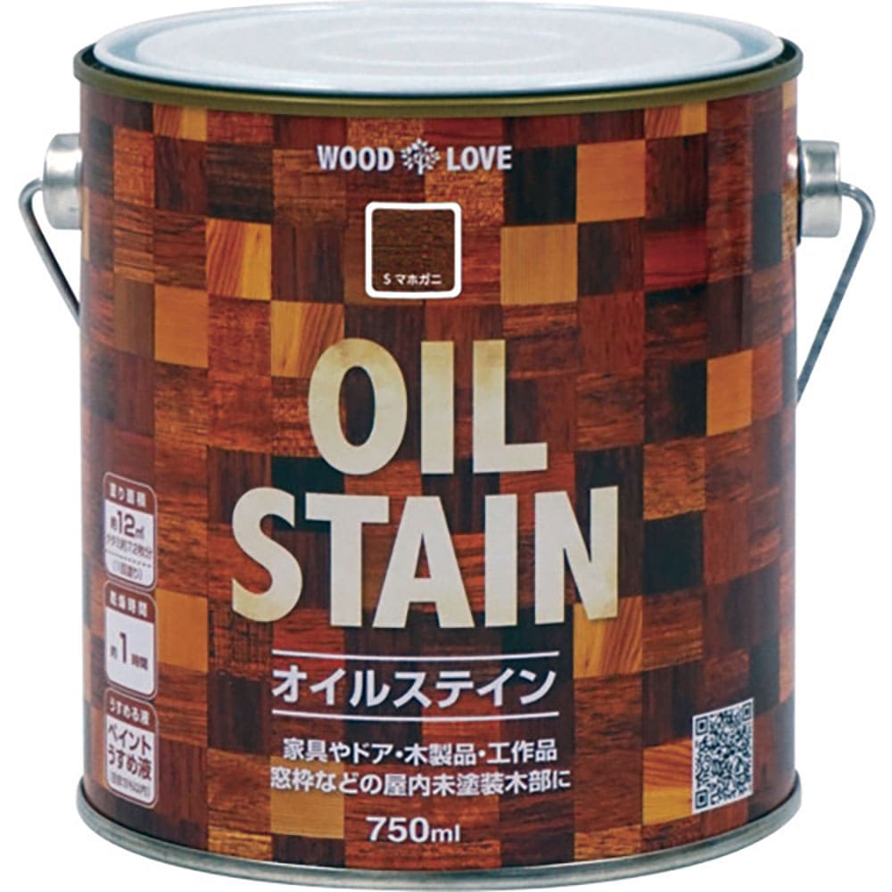 ニッぺ 油性オイルステイン 750ml Sマホガ二 300N063-750 4.976124517_