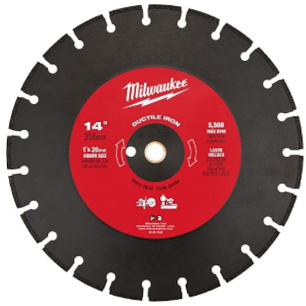 ｍｉｌｗａｕｋｅｅ　１４インチ（３５６ｍｍ）ダイヤモンドブレード（セグメント型・ダクタイル鋳鉄用）＿