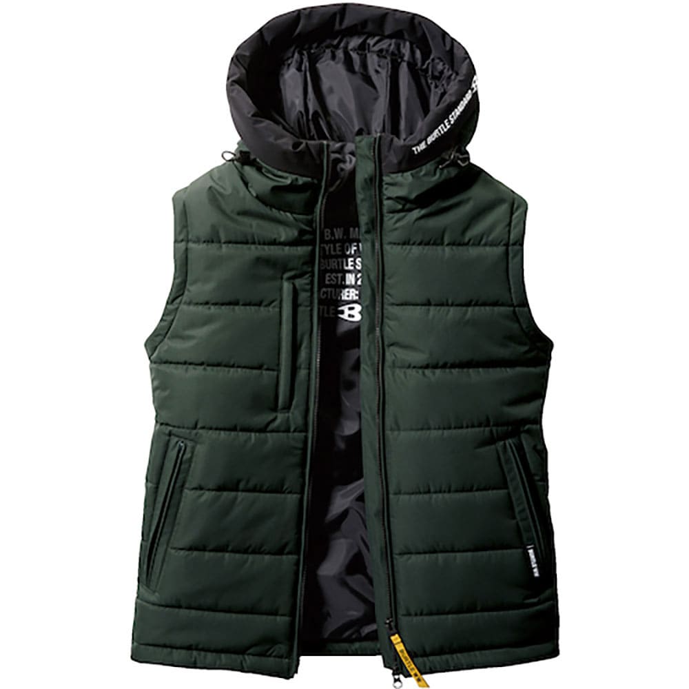 BURTLE 防寒フーディベスト 5034-61-XL アーミカーキ 5034-61-XL_