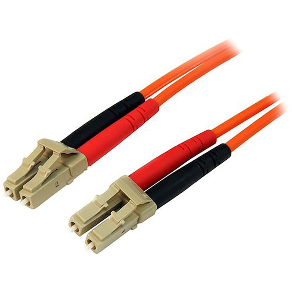 ＳｔａｒＴｅｃｈ　光ファイバーケーブル／３ｍ／ＯＭ２準拠／５０／１２５／ＬＣ－ＬＣ／ＬＳＺＨ／オレ＿