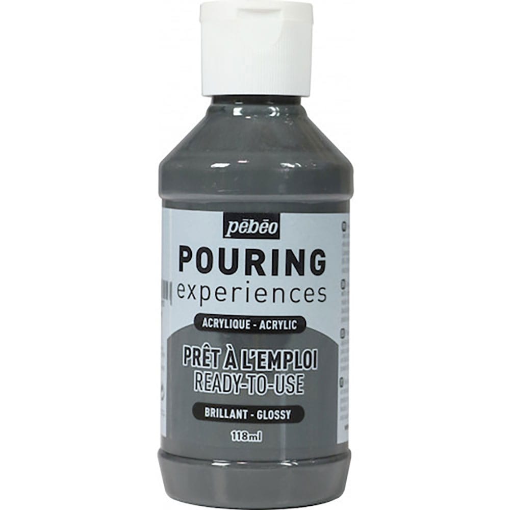 Ｐｅｂｅｏ　ポーリングメディウム入り　アクリル絵具１１８ｍｌ　２１　ダークグレイ　５２４６２１＿