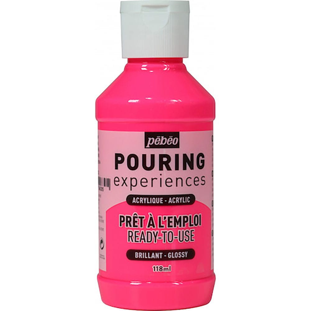 Ｐｅｂｅｏ　ポーリングメディウム入り　アクリル絵具１１８ｍｌ　３０　蛍光ピンク　５２４６３０＿