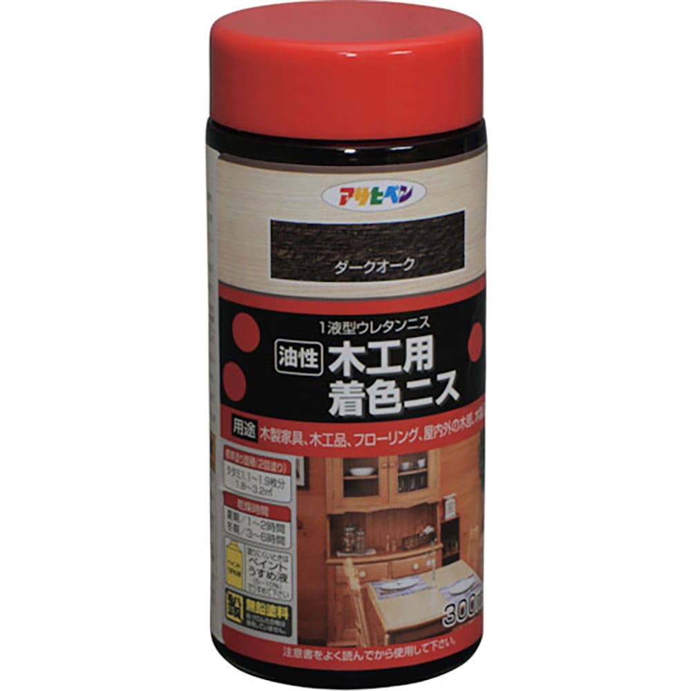 アサヒペン 木工用着色ニス 300ML ダークオーク 526106_