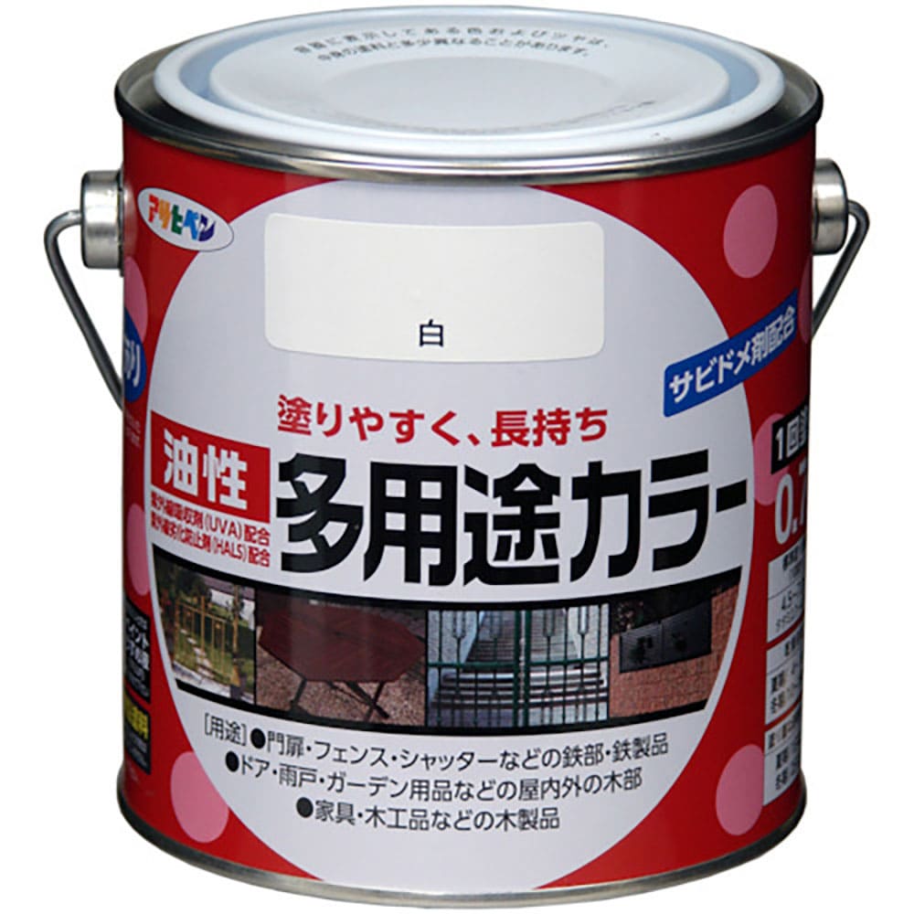アサヒペン　油性多用途カラー　０．７Ｌ　グレー　５３６７５４＿
