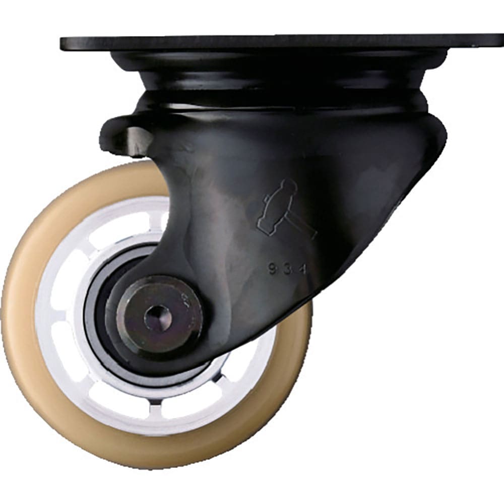 ハンマー 低床重荷重用旋回式ウレタンキャスター(アルミホイール・ボールベアリング)65mm 540_