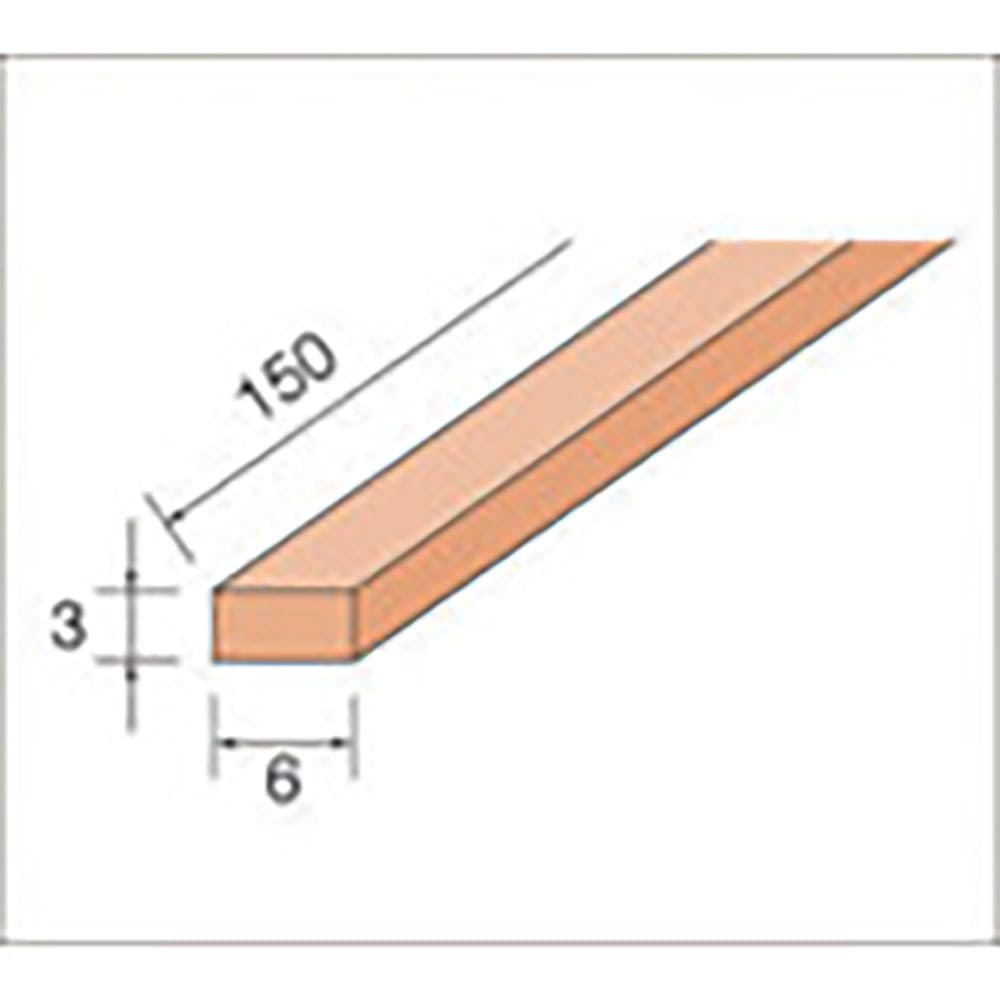 ナカニシ スティック砥石標準タイプ 6本入 6×3×150 WA #600 56160_
