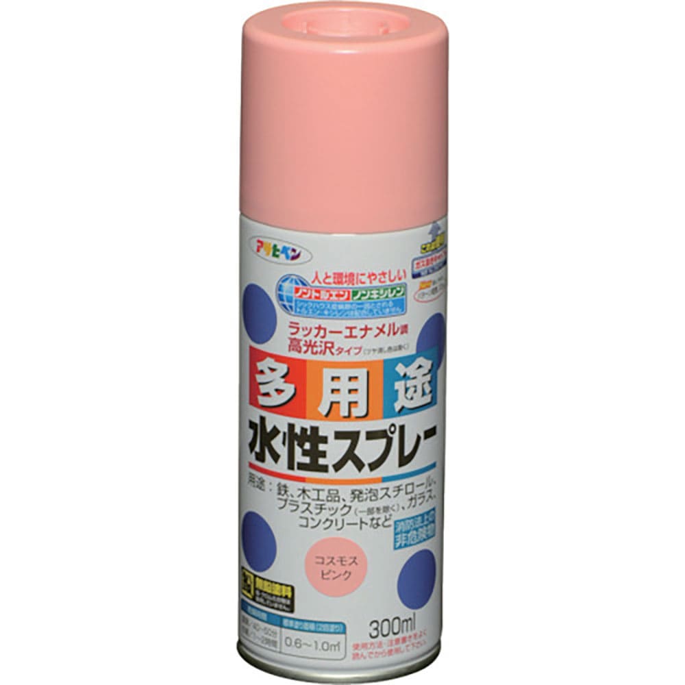 アサヒペン 水性多用途スプレー 300ML コスモスピンク 565150_