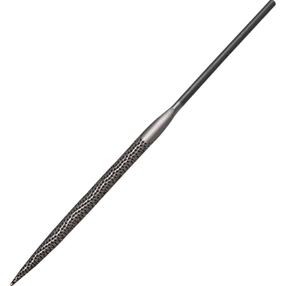 ナカニシ　精密鉄鋼ヤスリ　鬼目　３本入　半丸型　５．７×２．３×６９×軸φ３　５７４０５＿